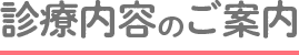 診療内容のご案内