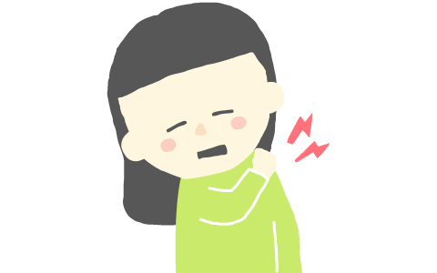 肩こりを気にしている人のイラスト